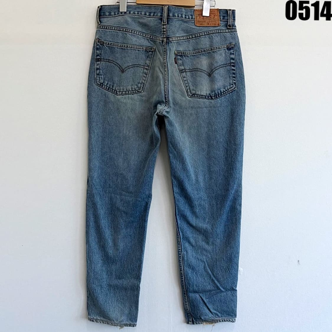 리바이스 501 중청 워싱 데님 팬츠 W36L36 0514 상품이미지8