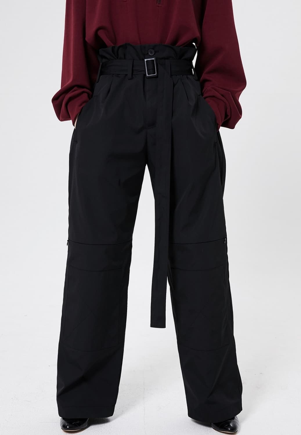 이에스씨 스튜디오-Belted slit wide pants 상품이미지8