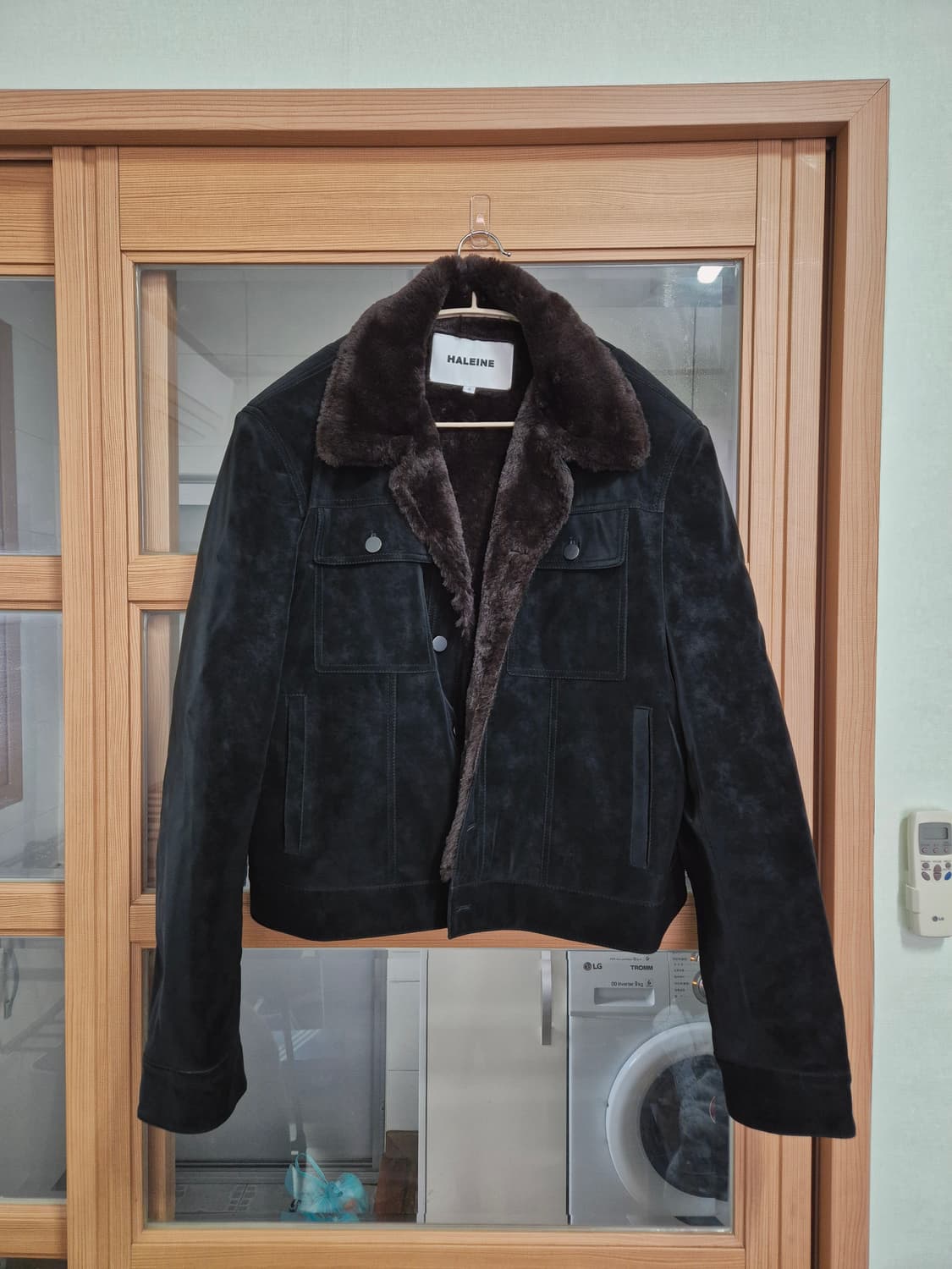 알렌느 퍼 블루종 브라운 블랙 상품이미지1