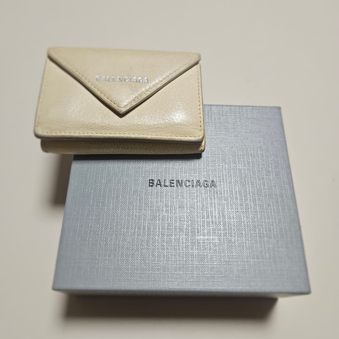 발렌시아가 파피에르 미니 지갑 베이지 상품이미지2