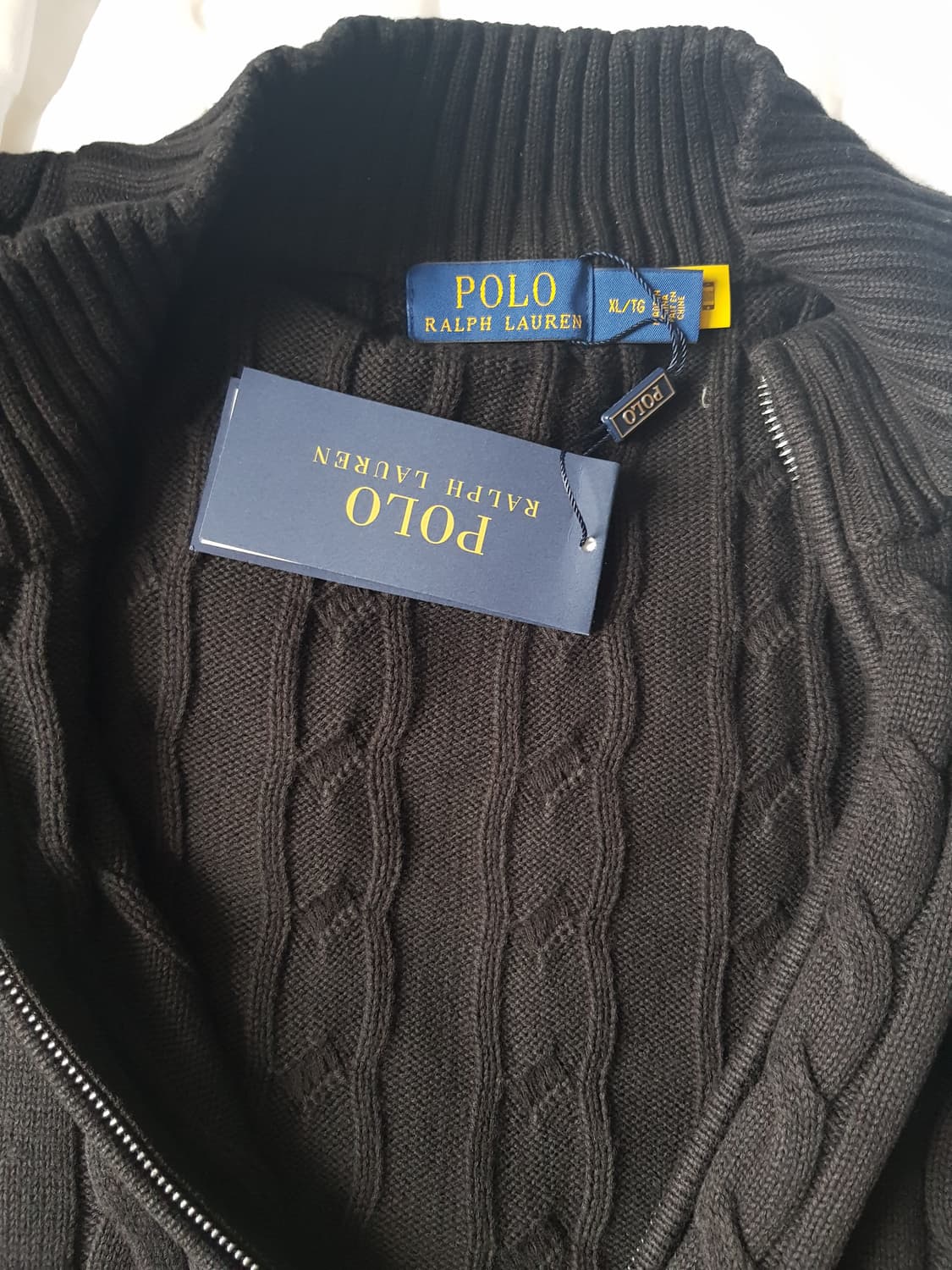  폴로 랄프로렌 남성 케이블 니트 코튼 풀 집업 상품이미지7