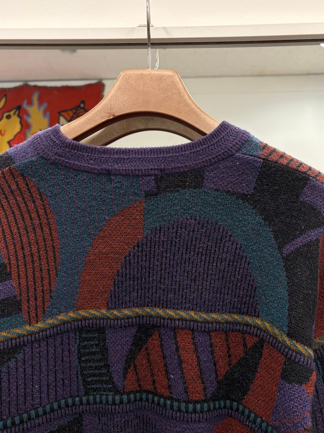 Zealzip 빈티지 멀티 컬러 케이블 니트 상품이미지5