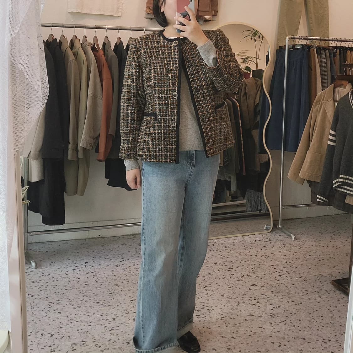 멀티컬러 울 트위드 자켓 상품이미지9