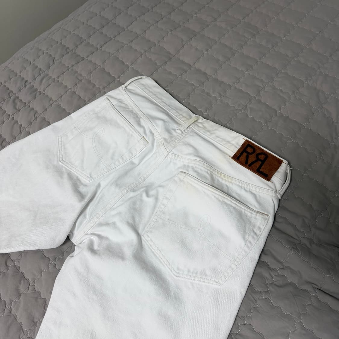 RRL 스트레이트 레그 화이트진, 화이트데님 32x32 상품이미지4