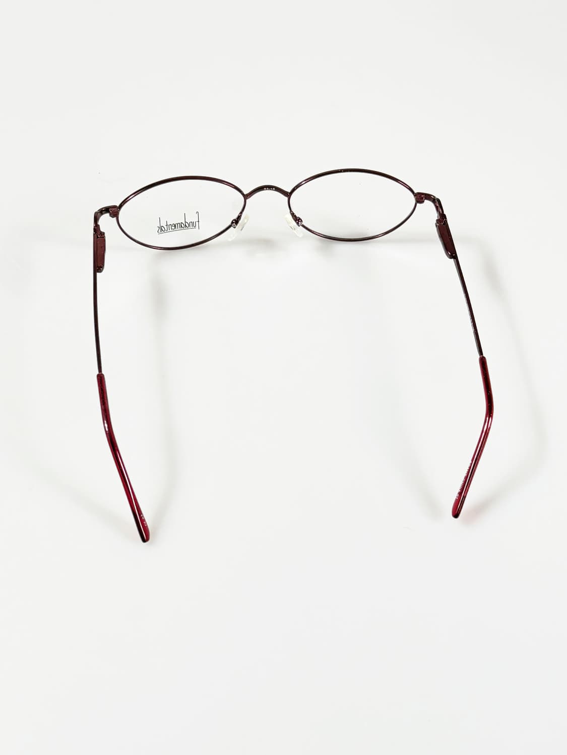 Fundamentals 버건디 슬림 오벌 메탈 프레임 빈티지 안경 상품이미지6