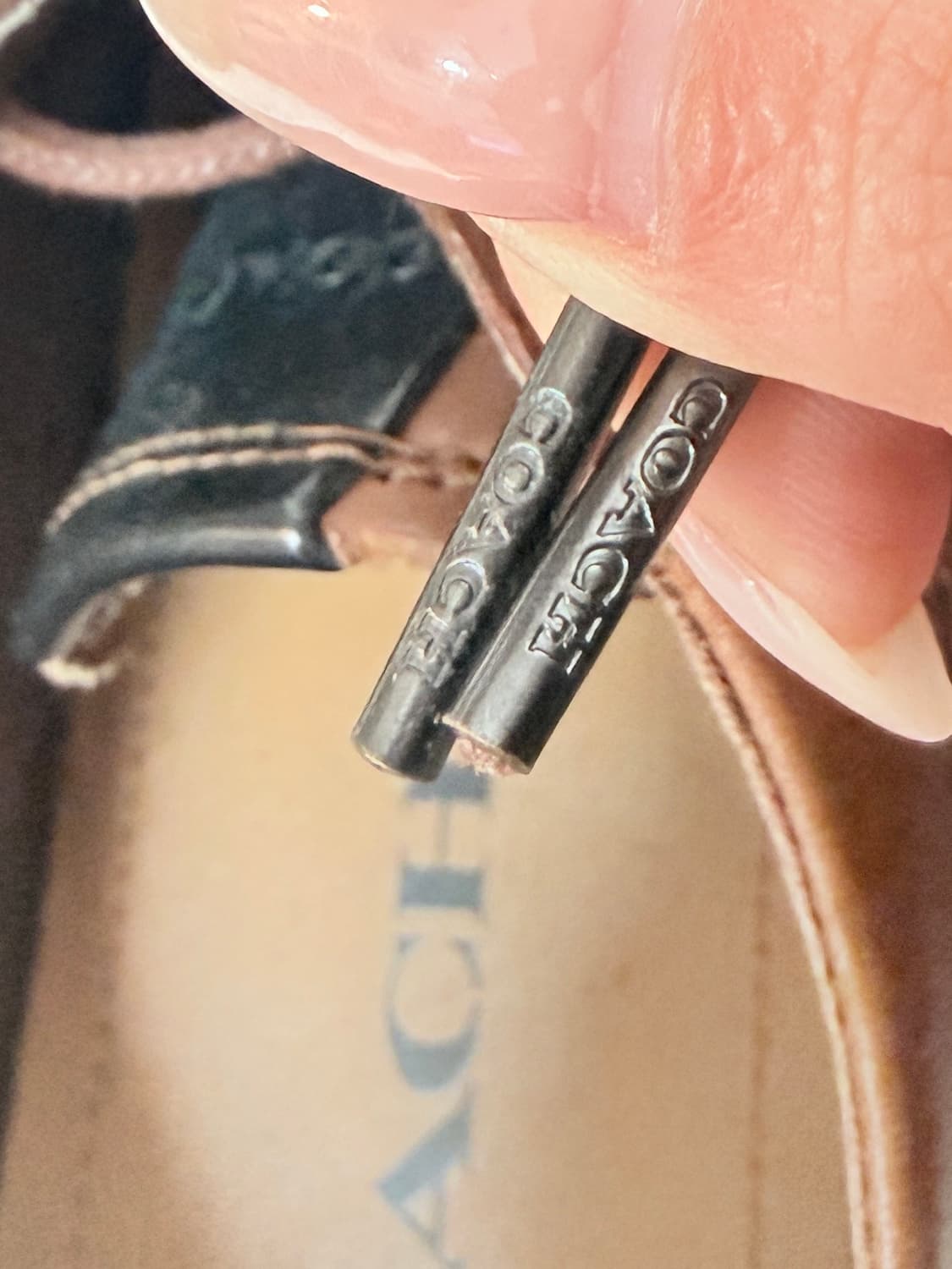 코치 COACH 가죽 스니커즈 브라운 280 상품이미지7