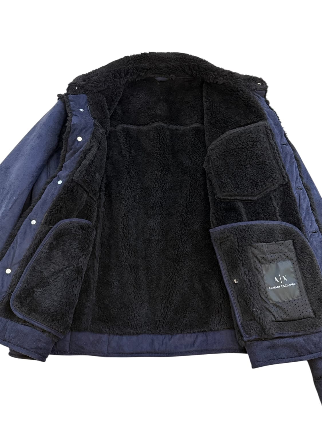 알마니 익스체인지 스웨이드 쉐르파 트러커 자켓 상품이미지6