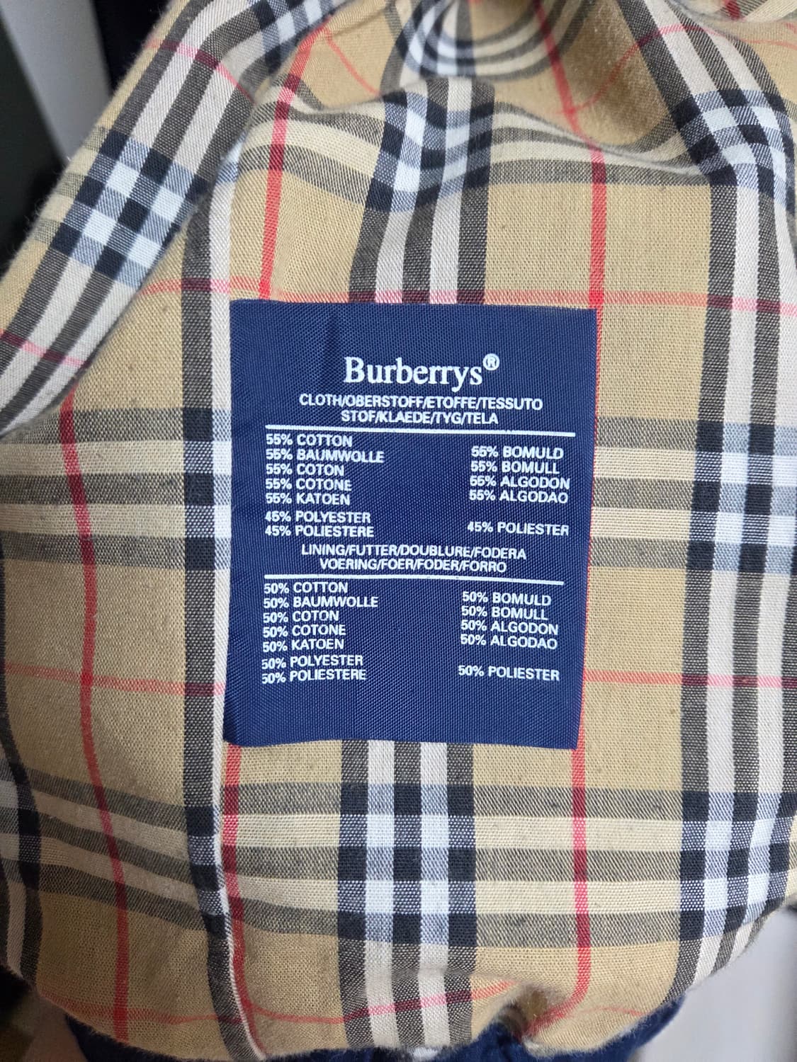 90s Burberrys 헤링턴 자켓 (S붙은 오리지널/영국산) 상품이미지5