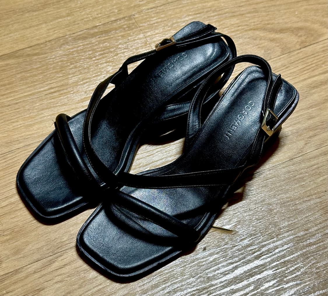 코아그먼트 스퀘어 샌들 블랙 230 상품이미지4