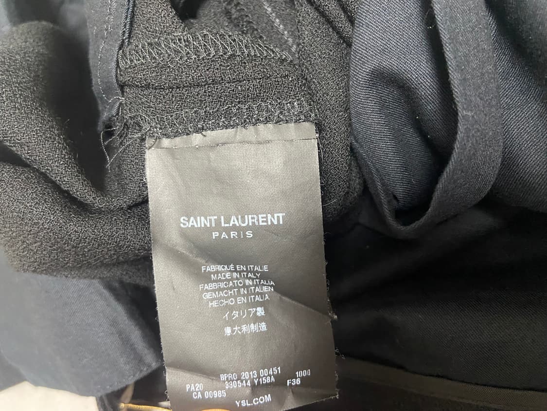 생로랑 13시즌 블랙 슬랙스 상품이미지5