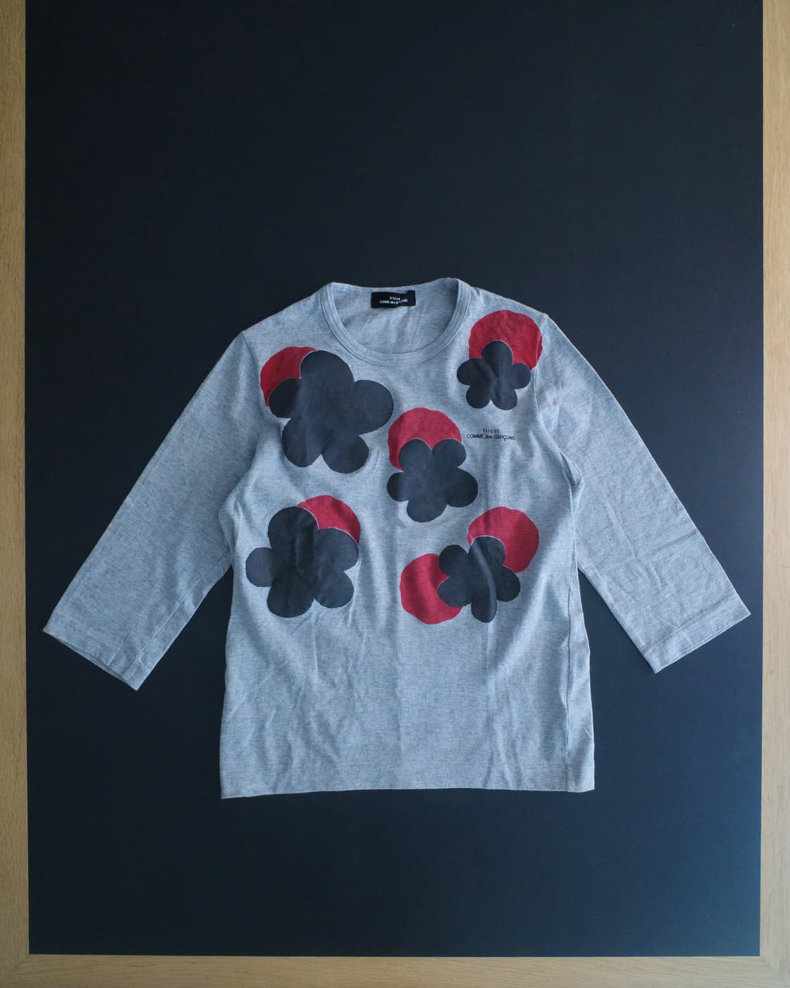 꼼데가르송 트리콧 플라워 티셔츠 상품이미지1