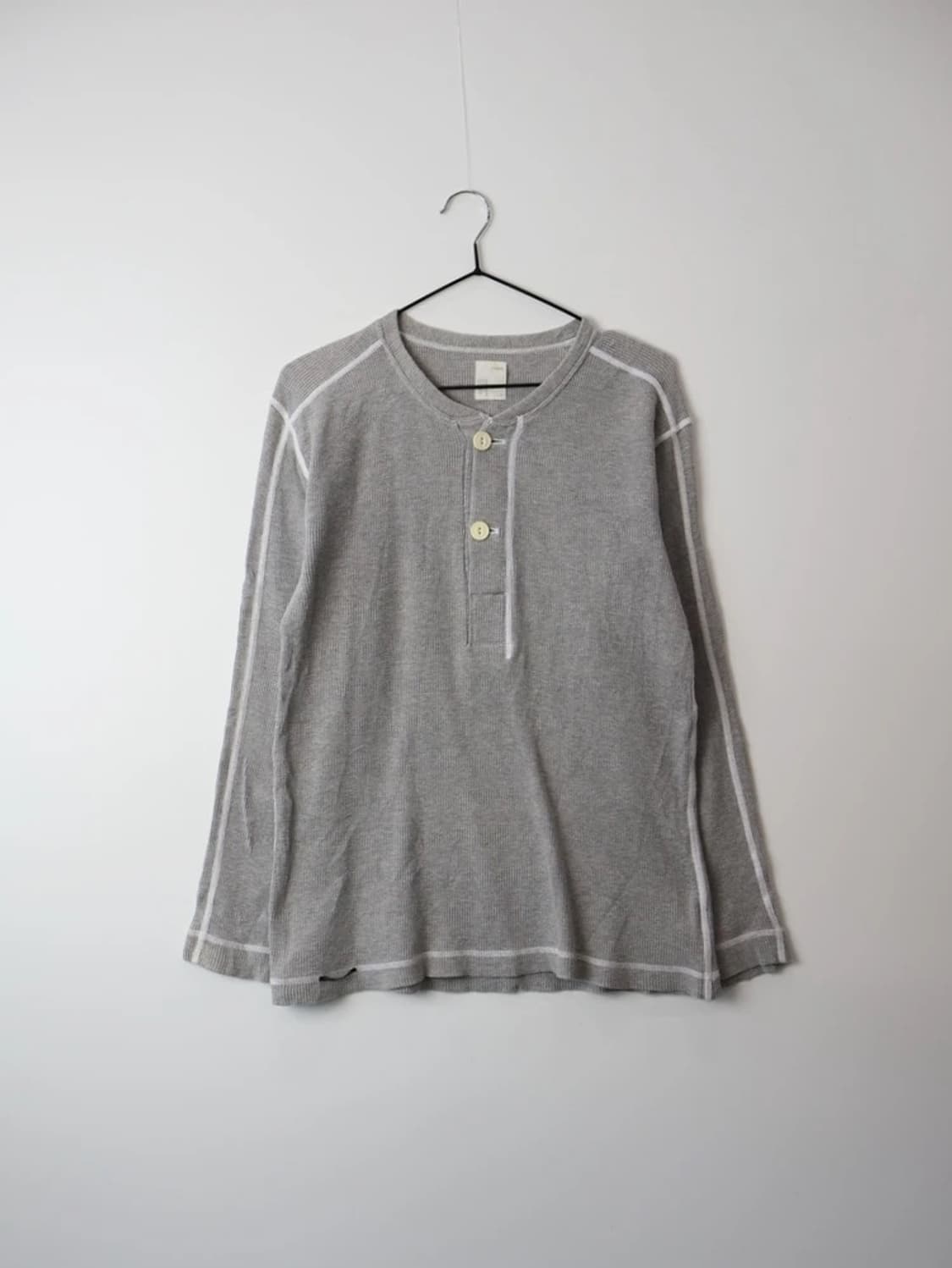 Edwin Waffle Henley Long Sleeve 상품이미지4