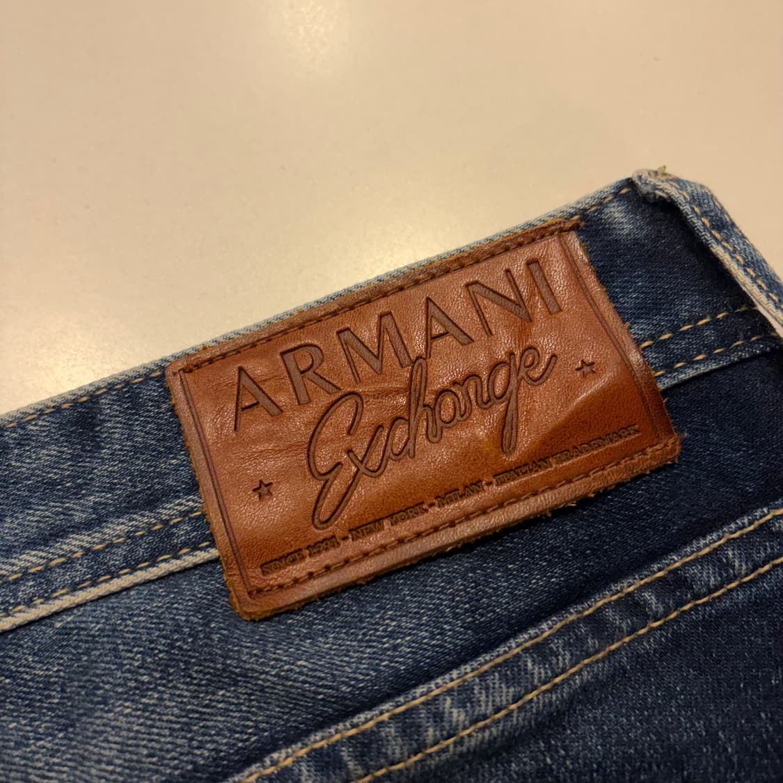 [33] 아르마니 J13 데미지 슬림 워싱 청바지 수입택 C678 상품이미지4