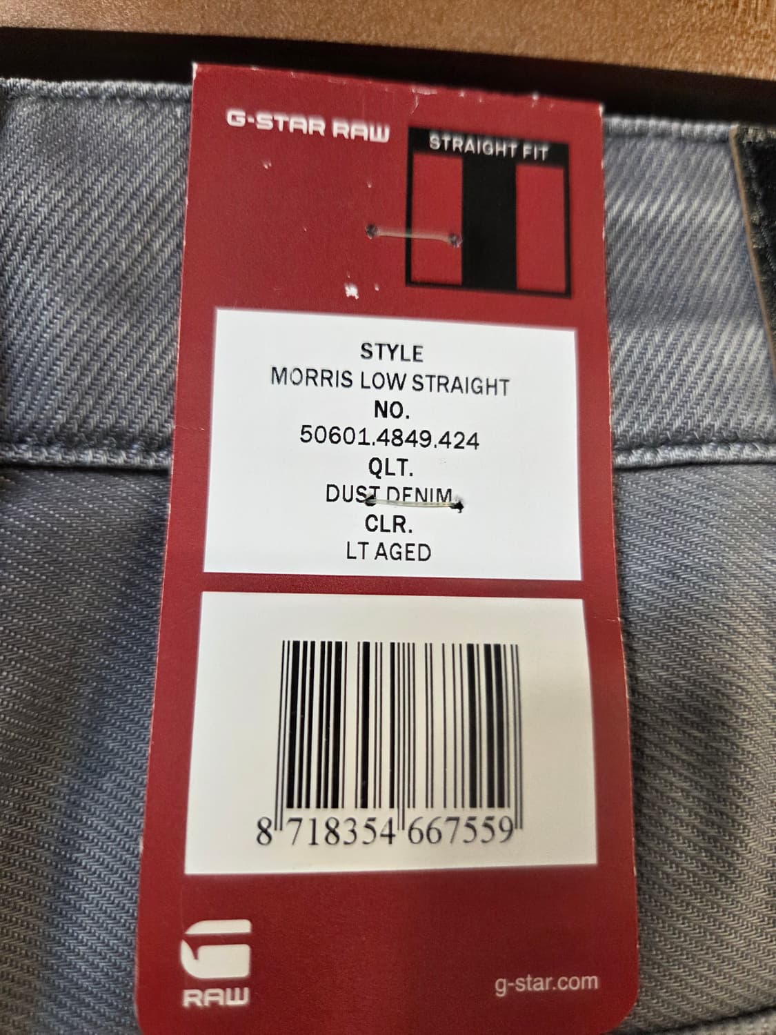 G-Star RAW 그레이 데님 바지(W33/L32) 상품이미지6