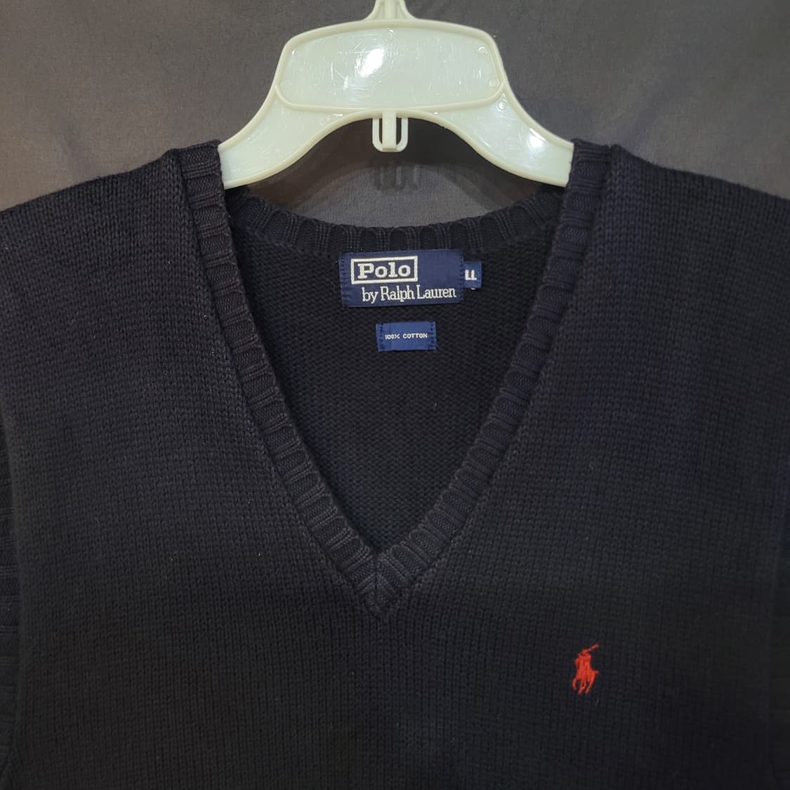 Ralph Lauren 랄프로렌 빈티지 페이디드 코튼 니트 베스트  상품이미지2