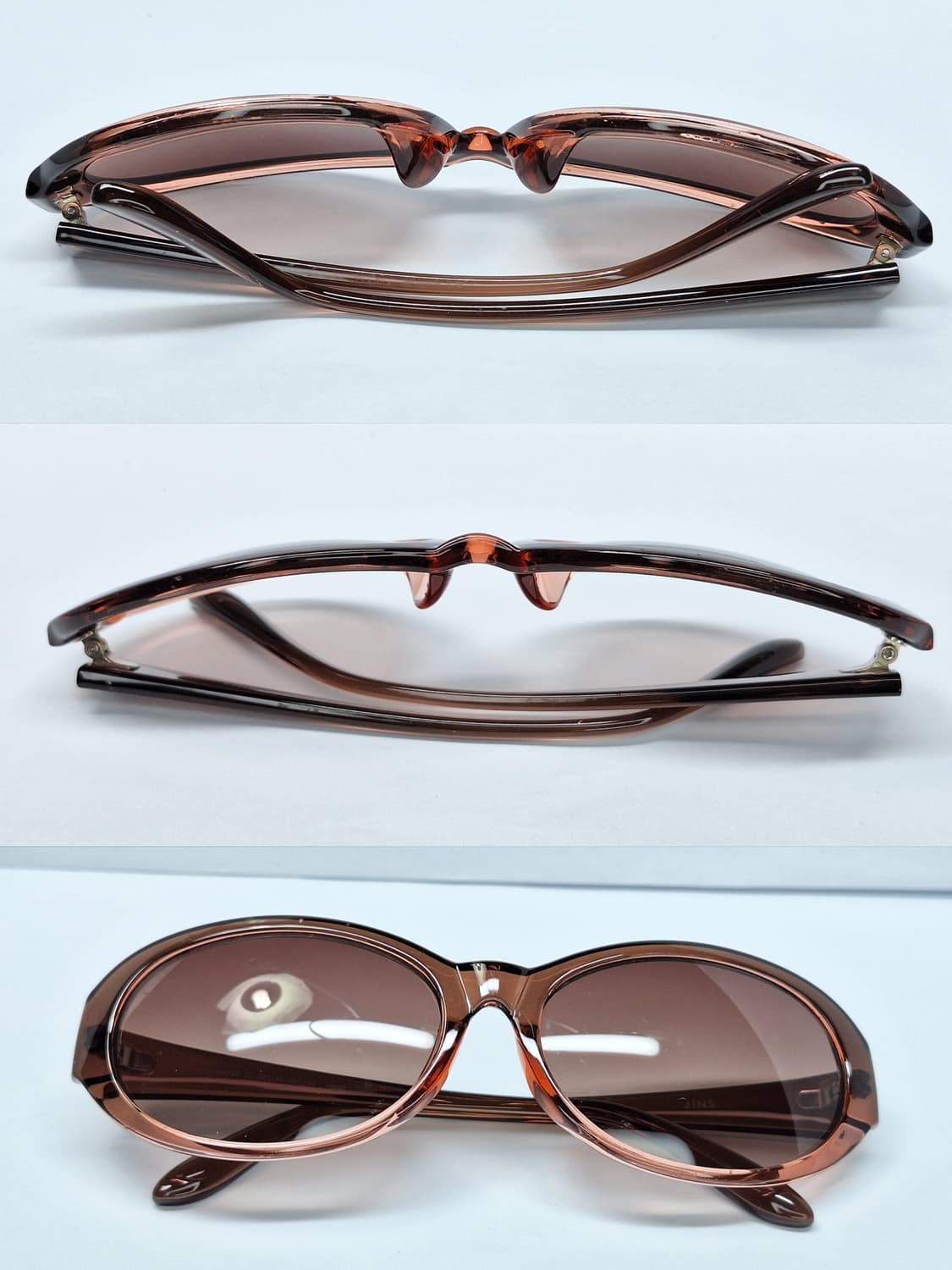 JINS 진스 LRF-17S-800 브라운 오벌형 선글라스 여성용/ 일본 상품이미지9