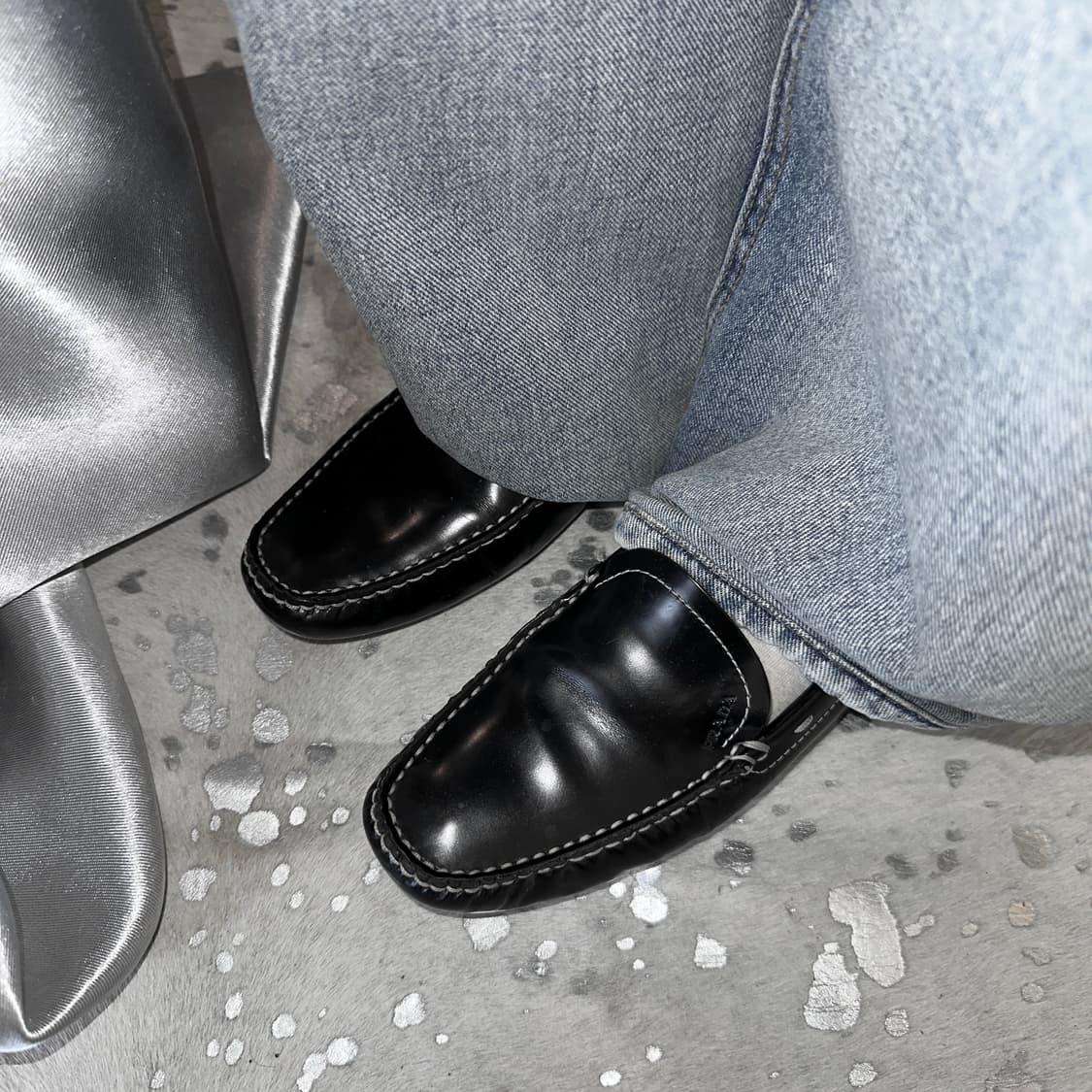 00s 빈티지 프라다 스포츠 스티치 로퍼 상품이미지6