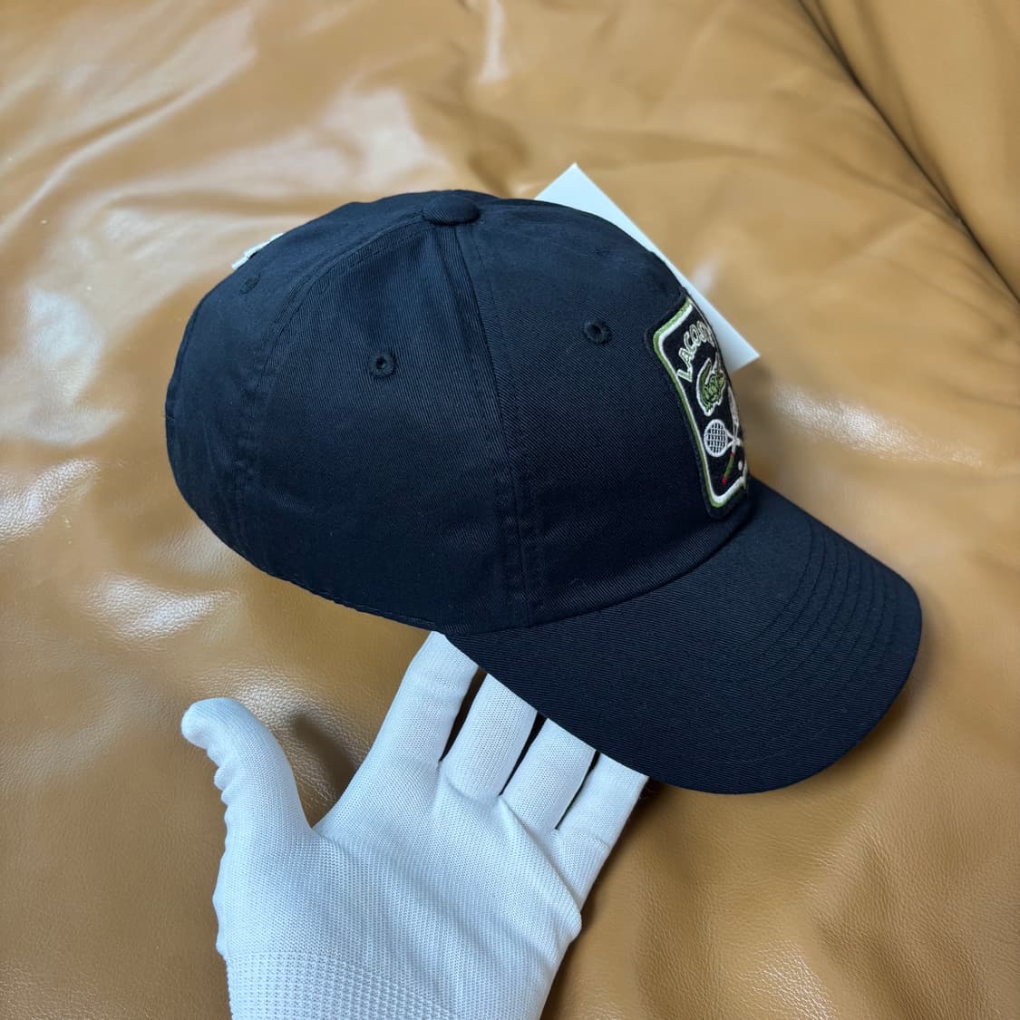빔즈 빔스 라코스테 6패널 볼캡 모자 테니스 클럽 네이비 블랙 상품이미지3