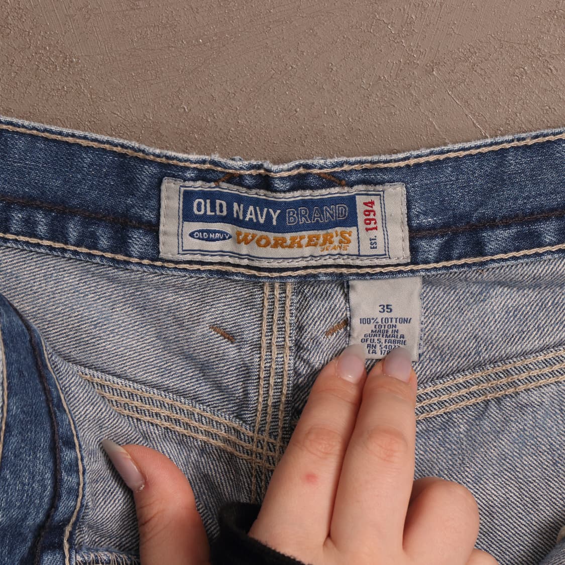 OLD NAVY 카펜터 데님 버뮤다 팬츠A1616 상품이미지3