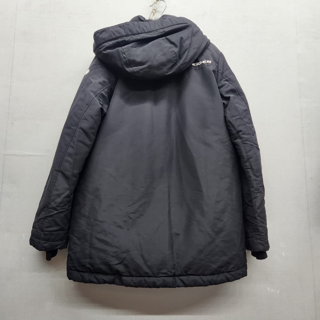 아이더 로고 후드 덕다운 패딩 XS(M) 상품이미지4