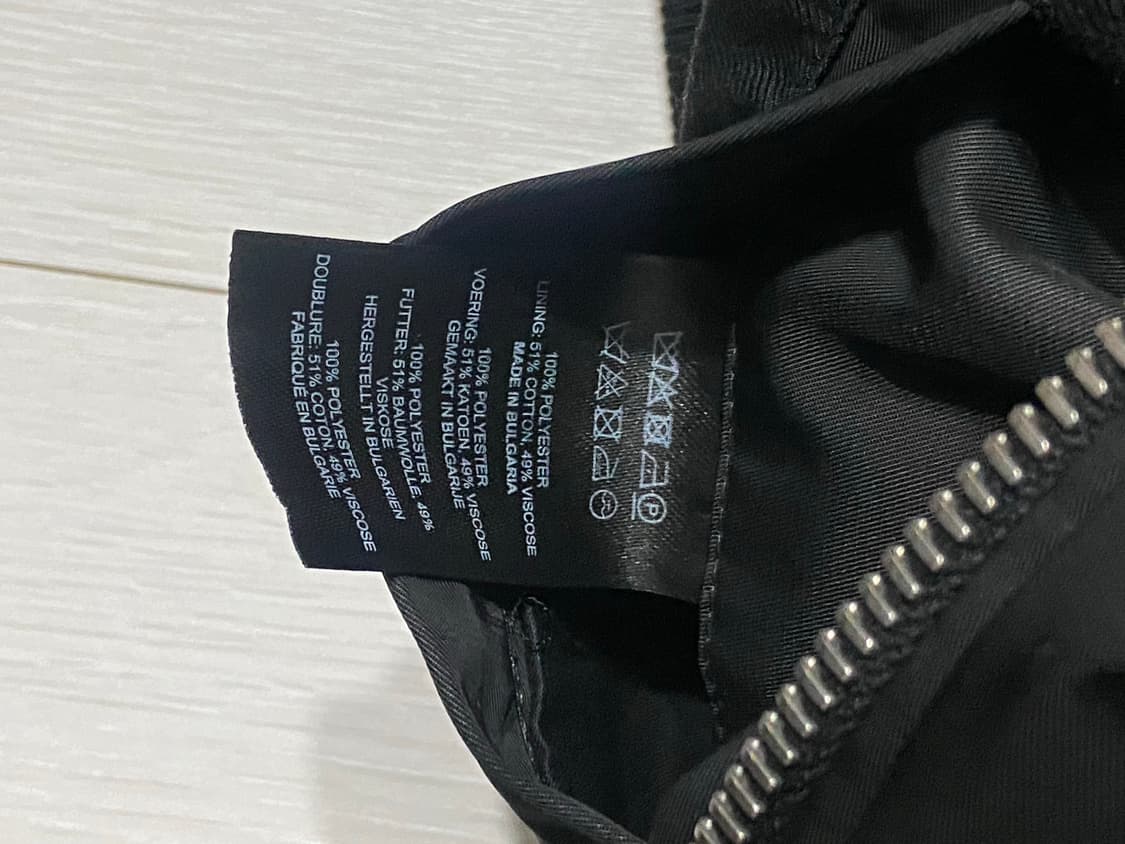 [L] 24SS 드리스 반 노튼 백지퍼 봄버 블랙 상품이미지4