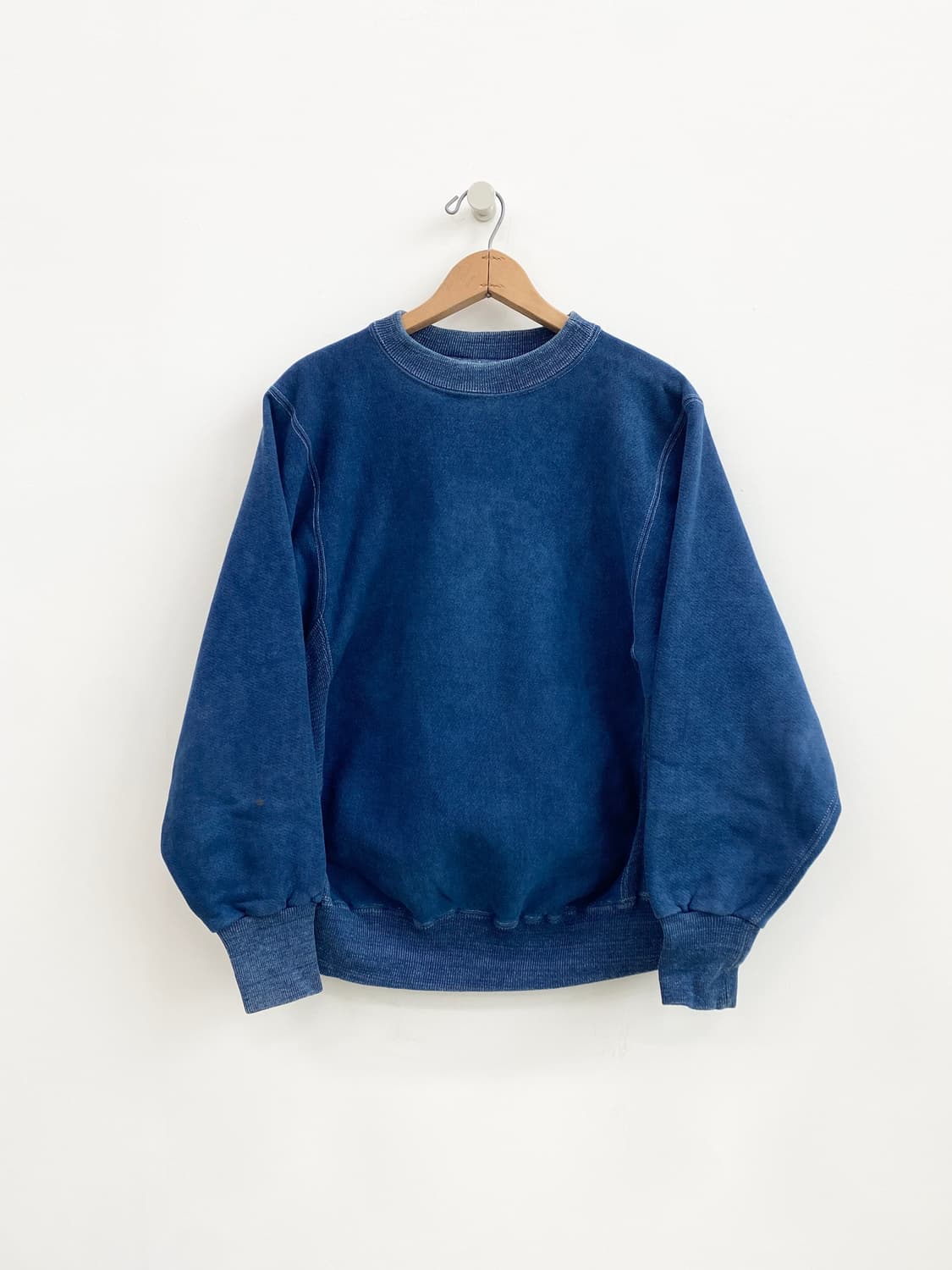 Acoustic 인디고 리버스위브 스웻셔츠 상품이미지1