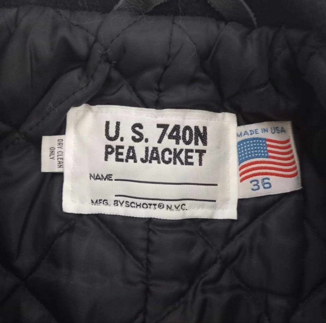 쇼트 740N 블랙 피코트 36사이즈 상품이미지6