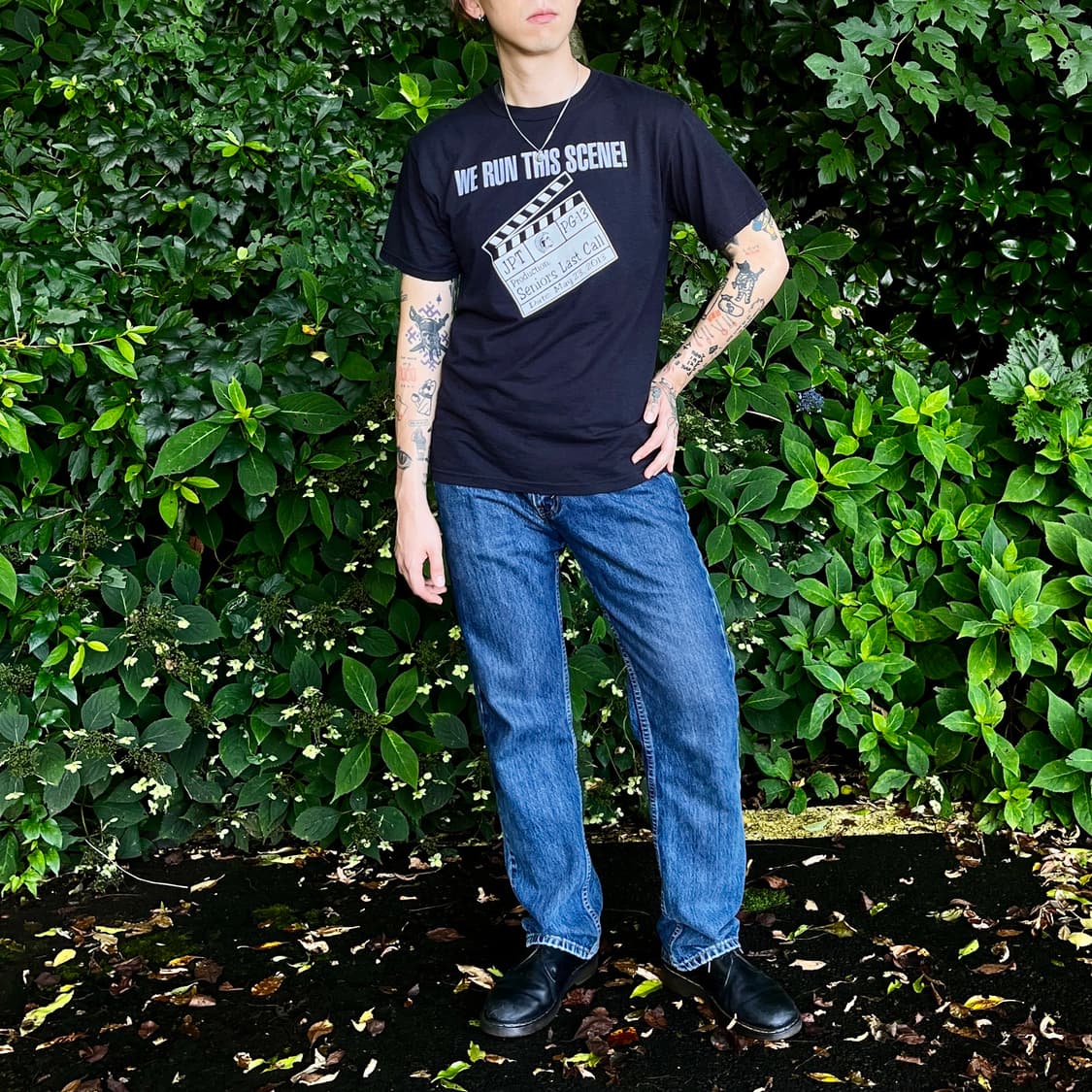 JERZEES vintage T-shirts BLK 상품이미지3