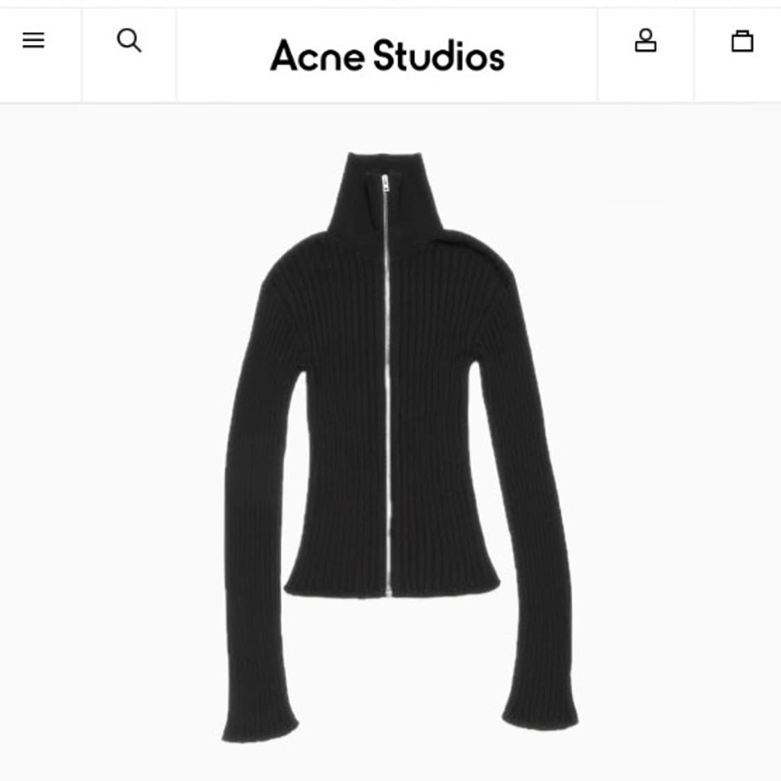 (M) 아크네스튜디오 25ss 투웨이 집업 니트 상품이미지3