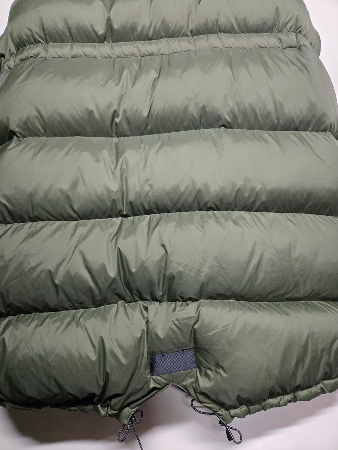 RED 후드 롱패딩 베스트 올리브 F 빅사이즈~120 상품이미지6