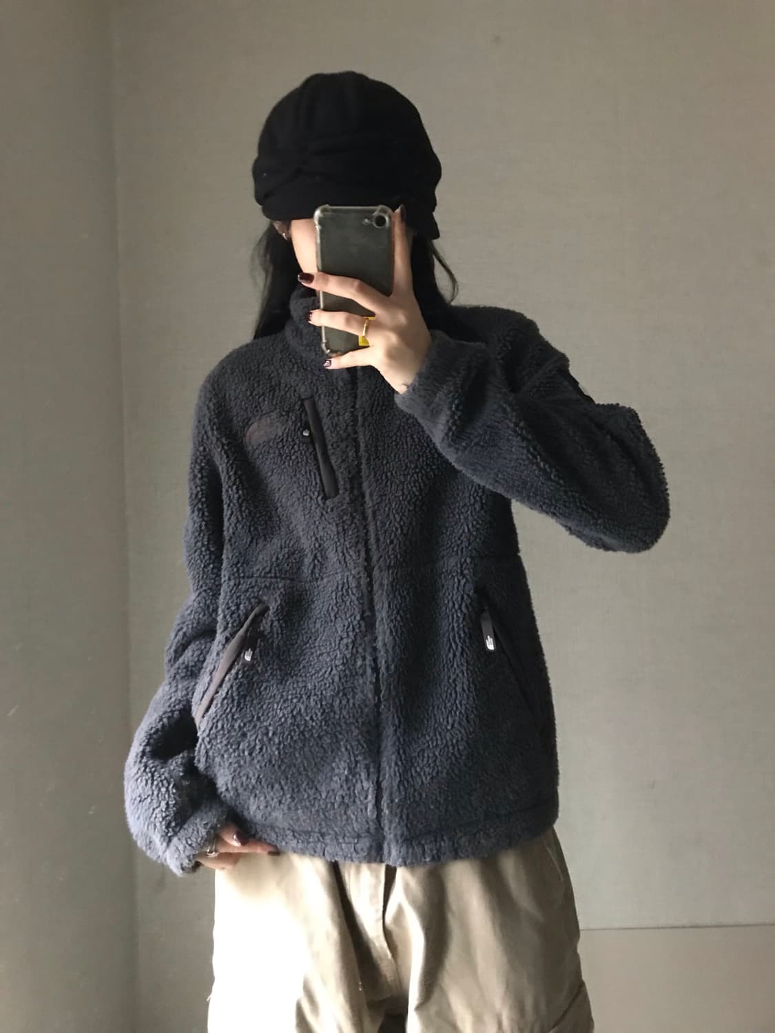 노페 그레이 후리스 상품이미지1