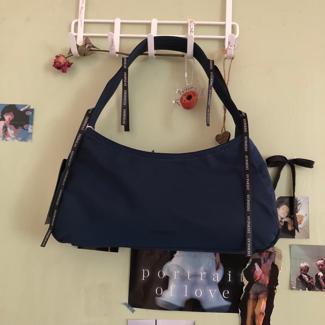 (새상품) 디어니스 리테 백 딥네이비 숄더백 상품이미지3