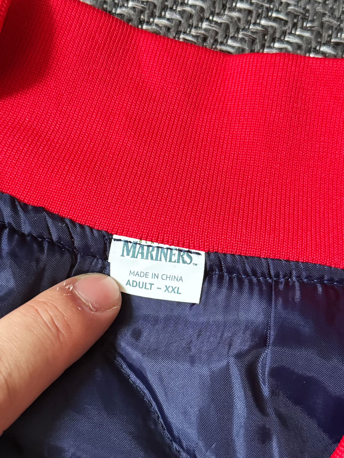 90s 시애틀 매리너스 새틴 퀼트 바시티 자켓 (105-110) 상품이미지4