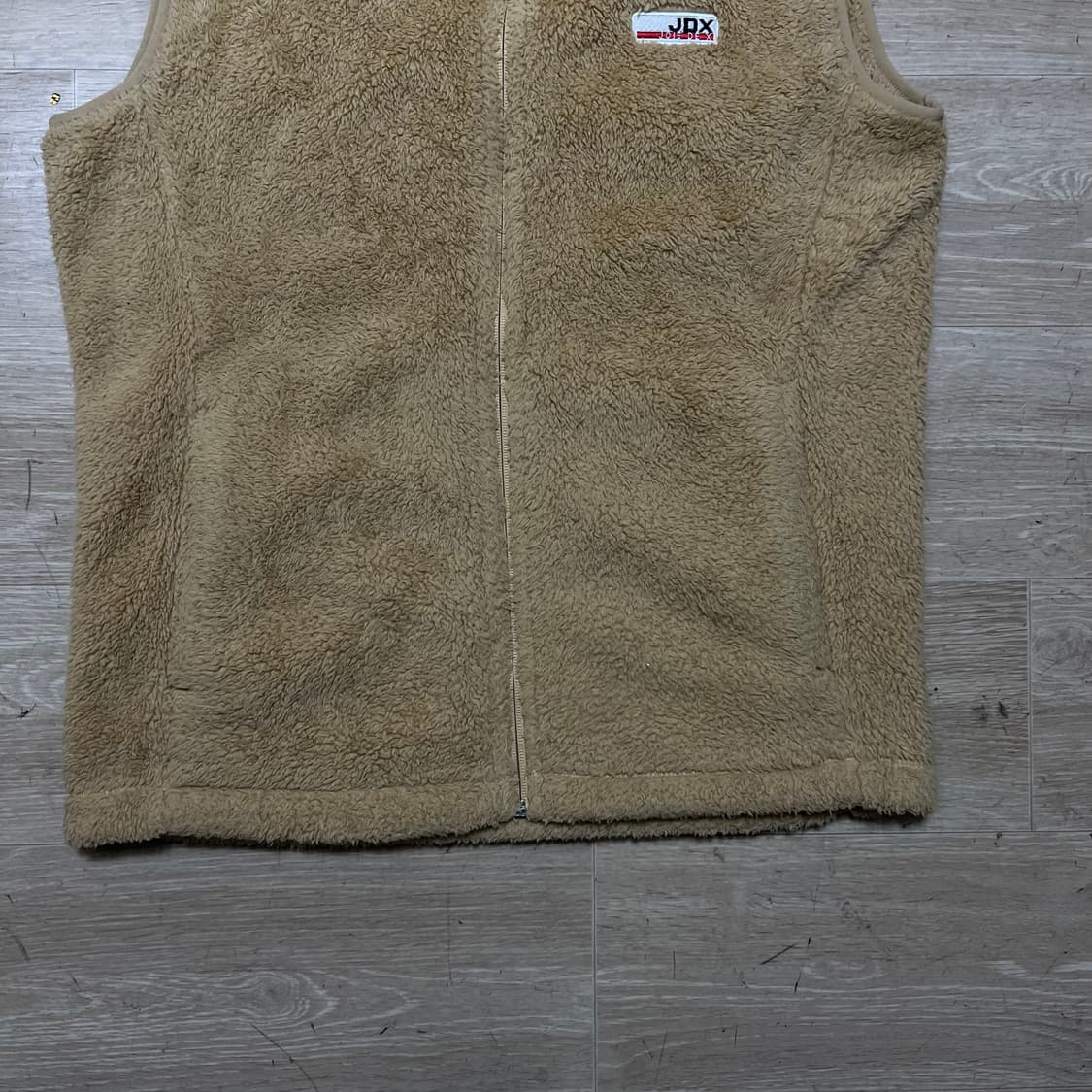 JDX 골프웨어 와펜 뽀글이 후리스 플리스 조끼 [베이지] L/100 상품이미지3