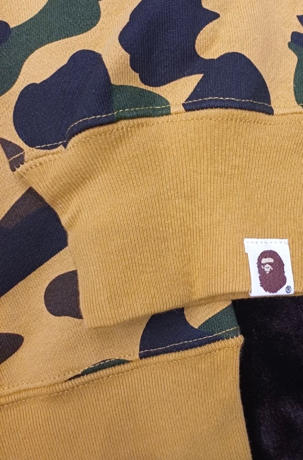 베이프 샤크 후드 엘로우 황계 M 상품이미지4