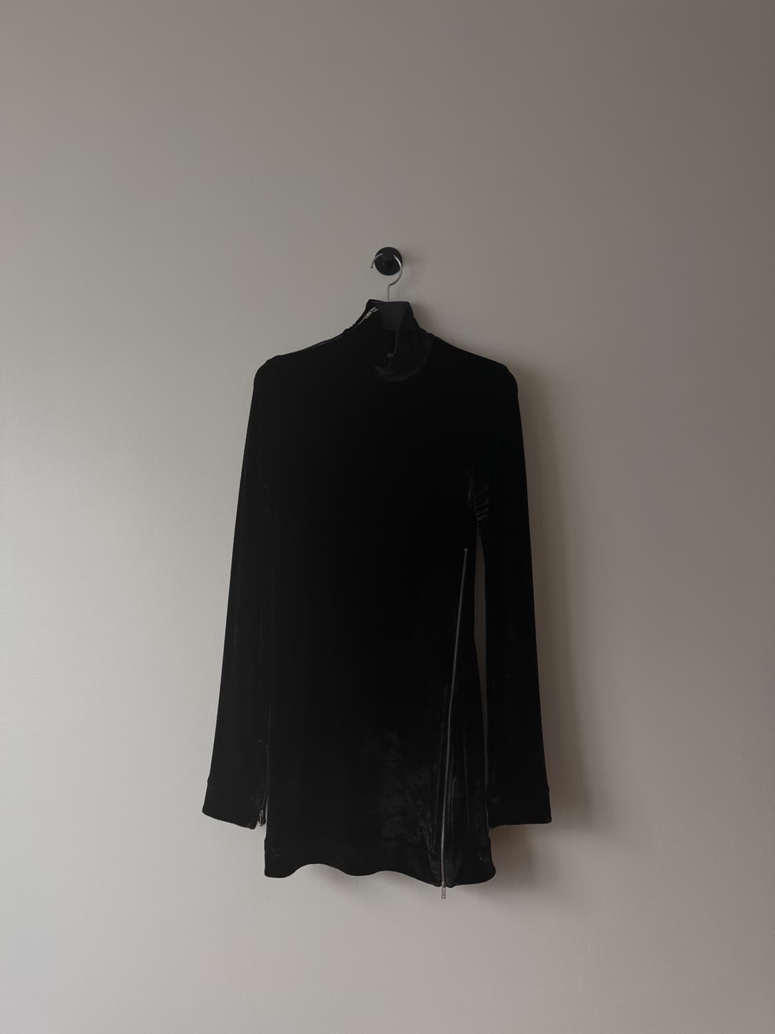 질샌더 블랙 벨벳 탑 상품이미지1