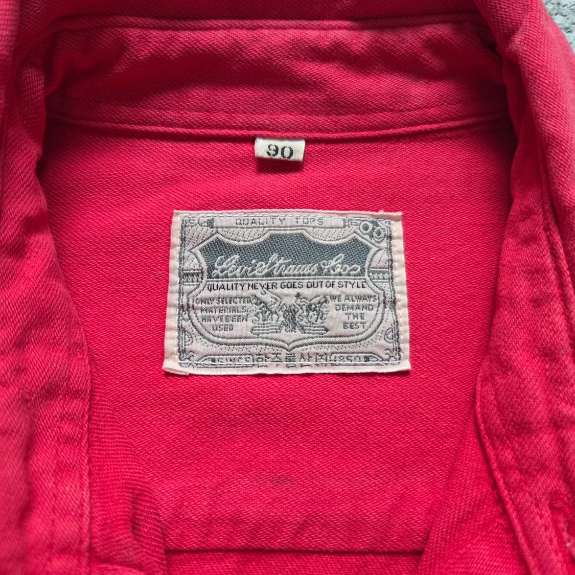 80-90s Levi's 리바이스 빈티지 워크셔츠 L(100) 상품이미지3