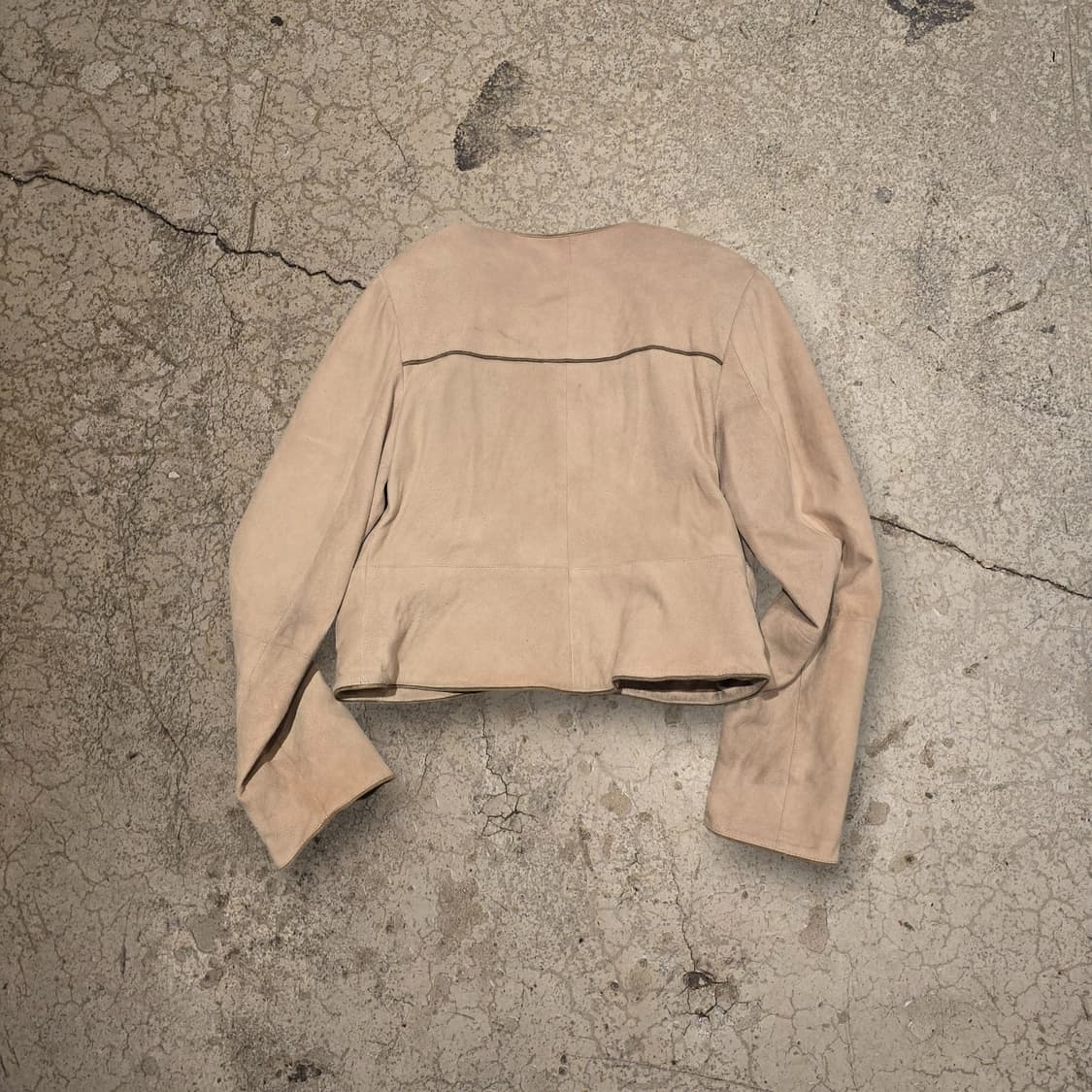 80s 천연 양가죽 크롭 가죽자켓 상품이미지10