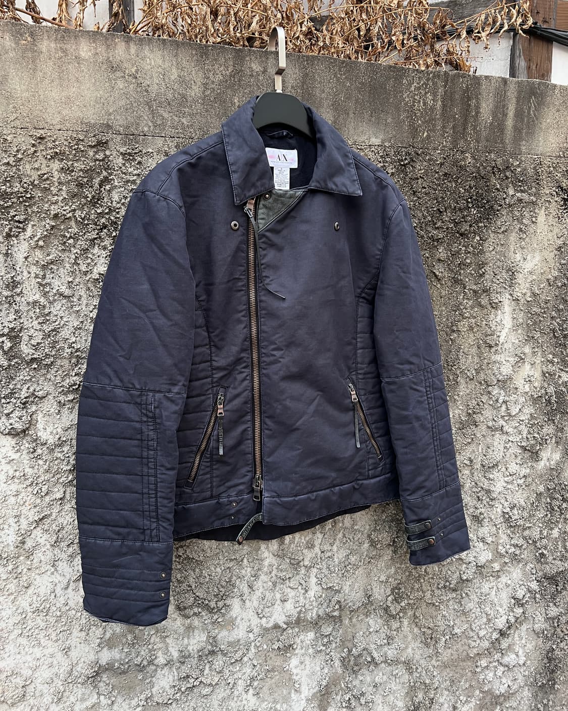 [M] 90s 아르마니 익스체인지 코튼 라이더 자켓 상품이미지1