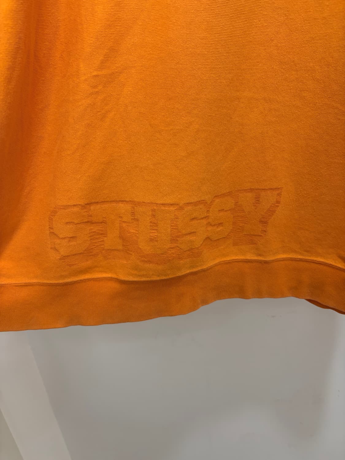 90s Stussy 오렌지 반팔 맨투맨 티셔츠 상품이미지10