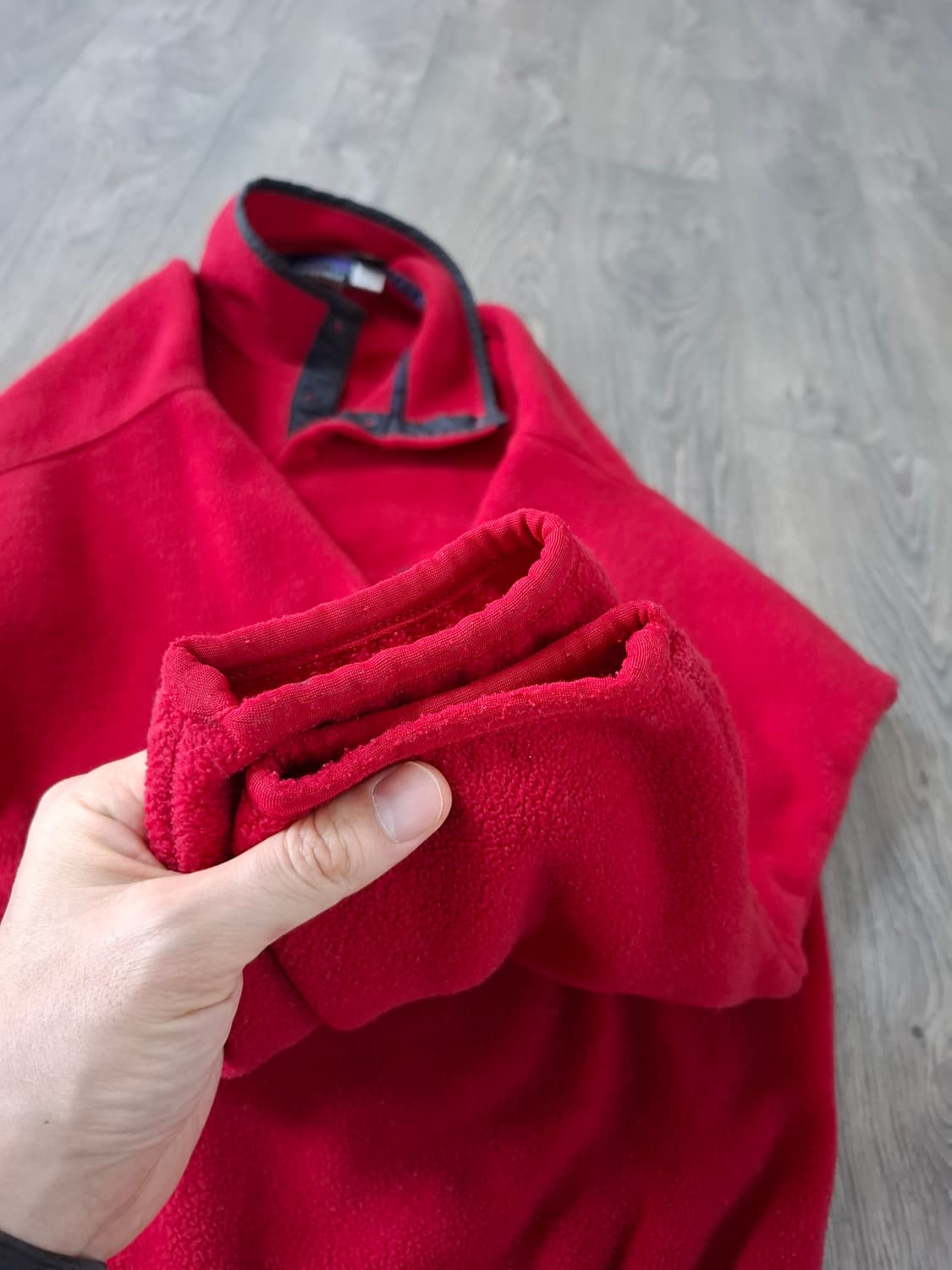 L 90s 자메이카 파타고니아 신칠라 스냅티 플리스 상품이미지4