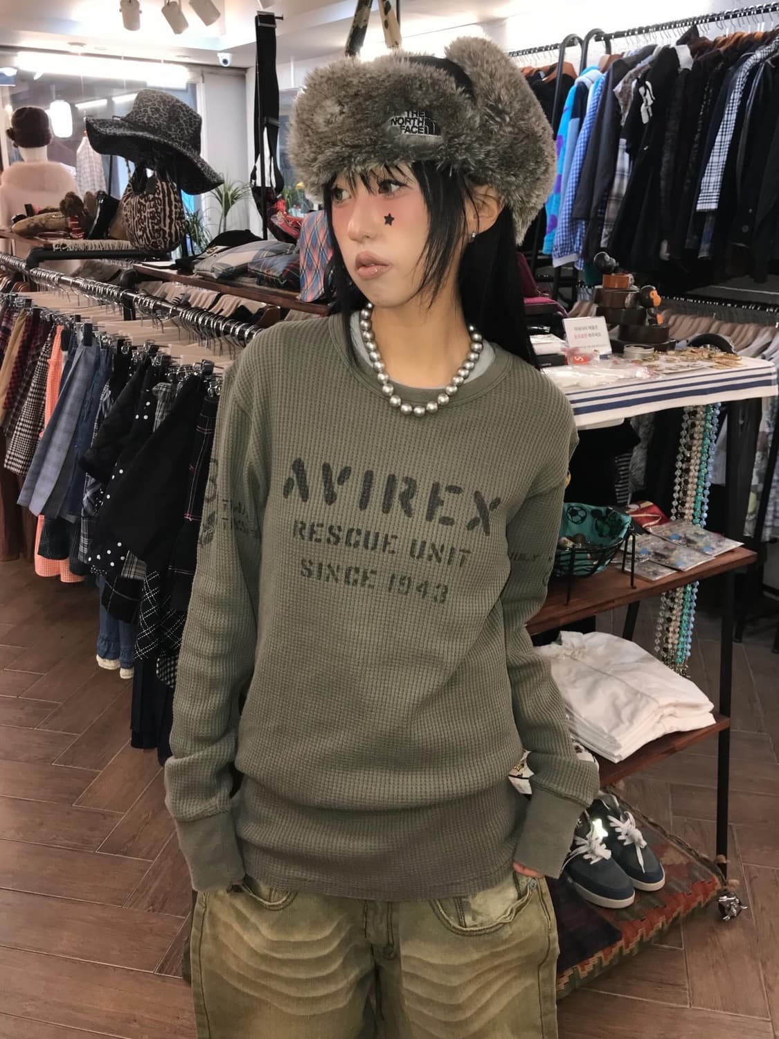 Avirex Waffle Pattern Long Sleeves 상품이미지3