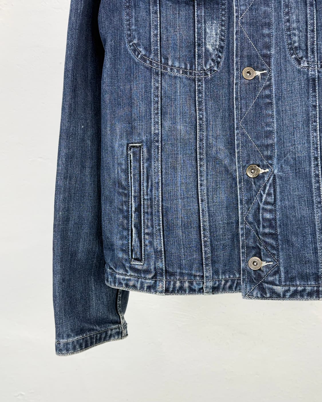 돌체 앤 가바나 백 프린팅 중청 데님 자켓 상품이미지5