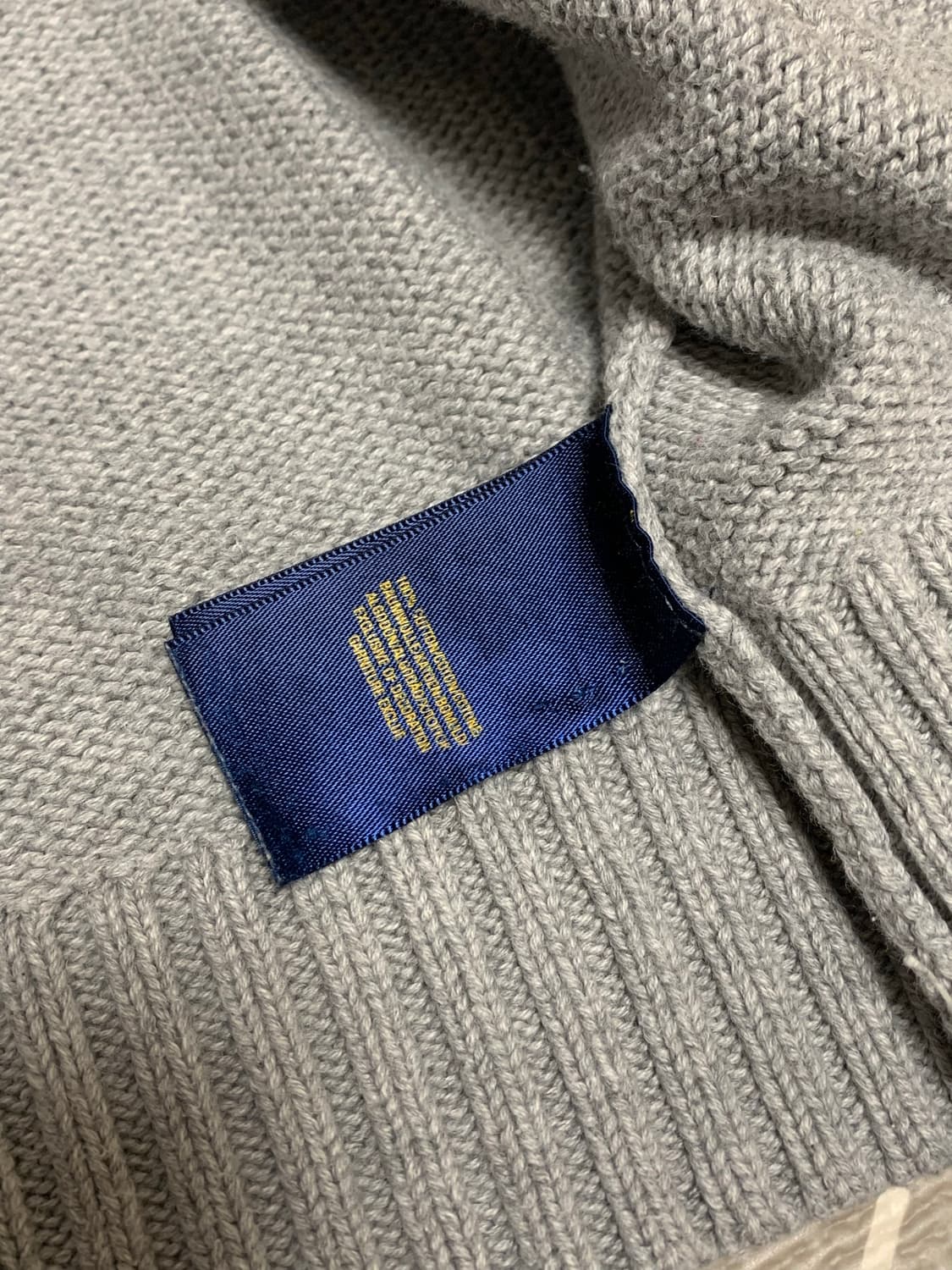 폴로 빅포니 니트집업 그레이  상품이미지6