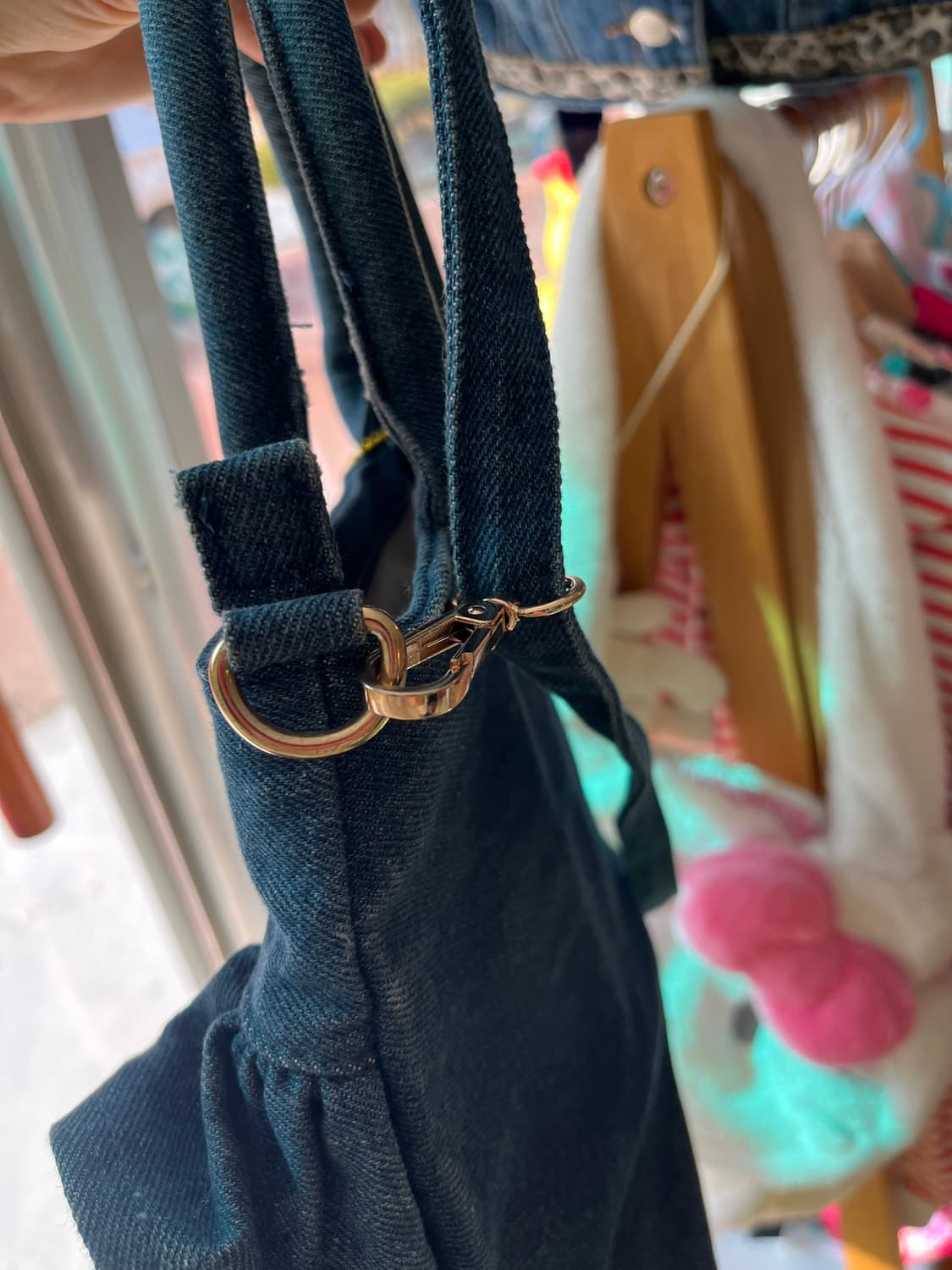 데님 프릴 크로스백 🌀 상품이미지4