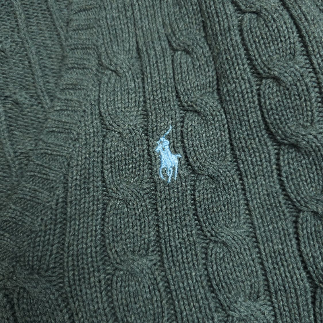 [택포]폴로 케이블 브이넥 니트 M 상품이미지5