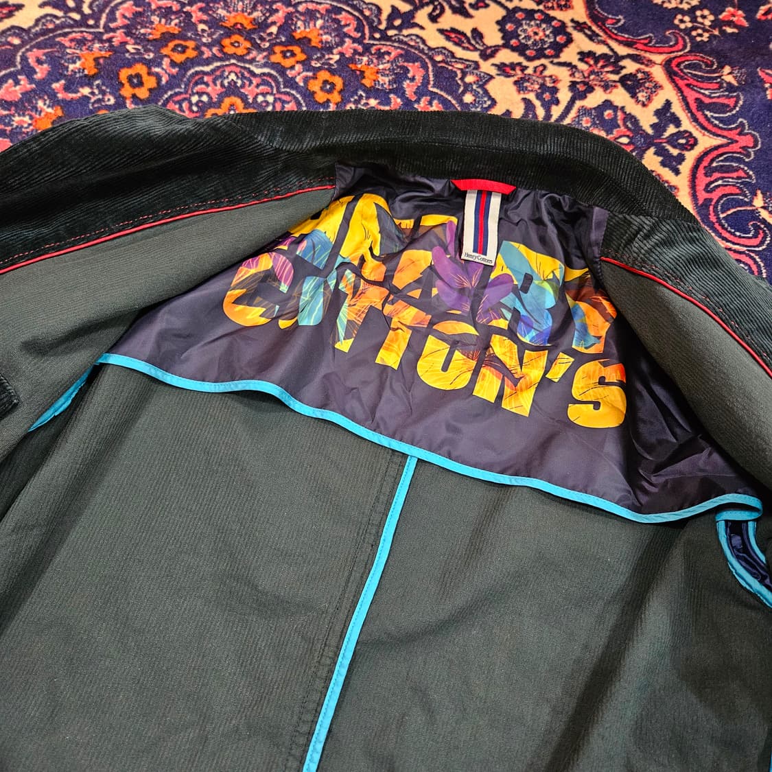 헨리코튼 20FW 리미티드 코듀로이 딥그린 풀 버튼 자켓 L size 상품이미지9