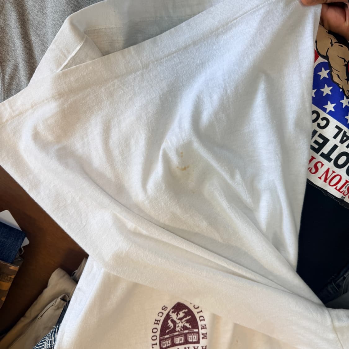 80S 챔피온 하버드 의대 로고 링거티 MADE IN USA XL 사이즈 상품이미지7