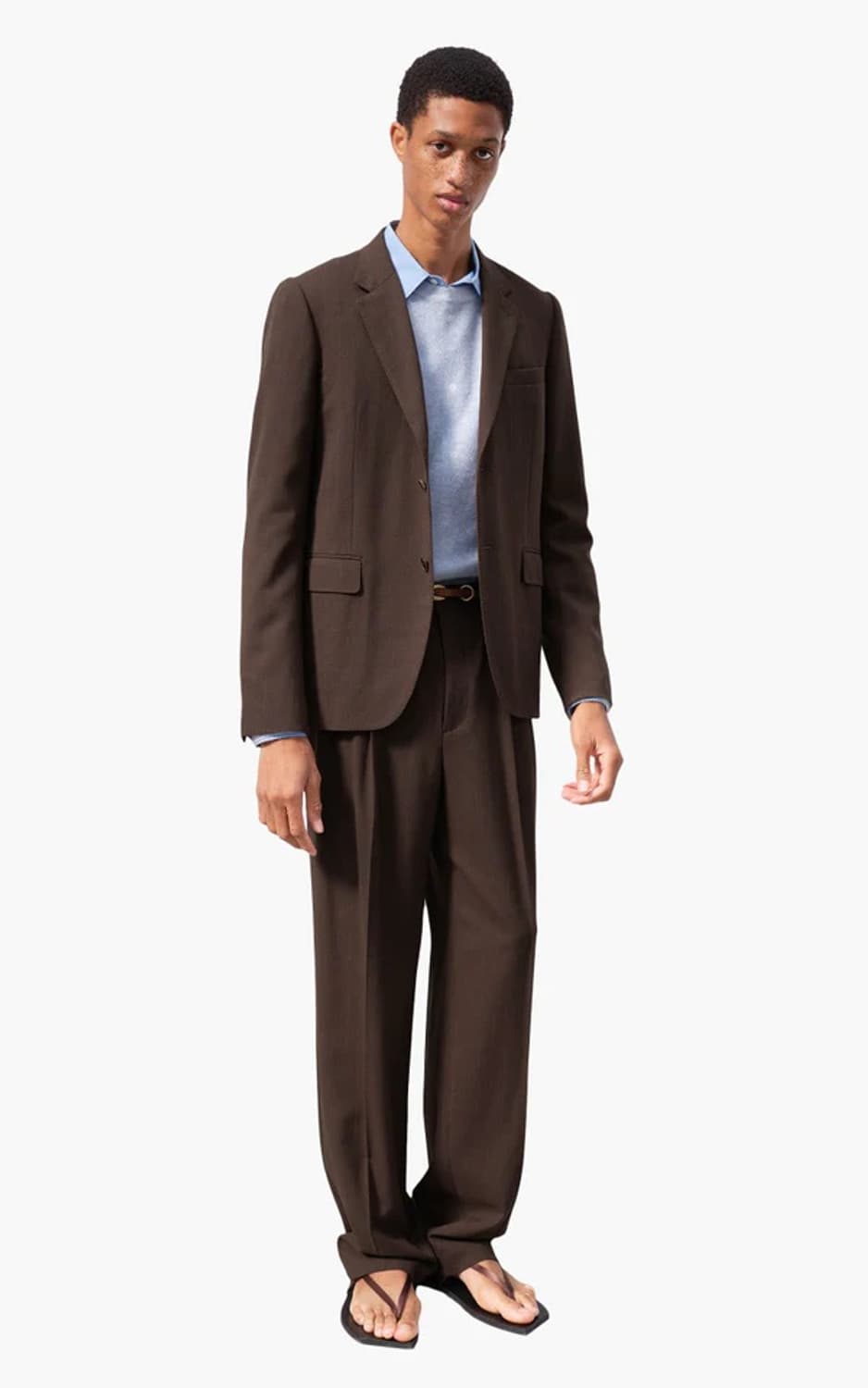 오라리 23ss 하드트위스트 파나마울 스트라이프 자켓 상품이미지2