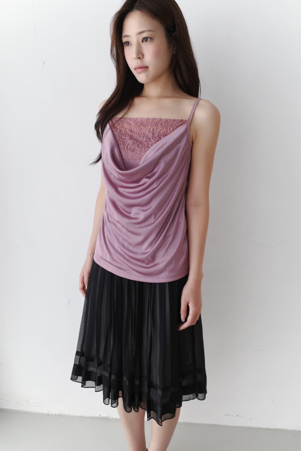 draping lace sleeveless 상품이미지5